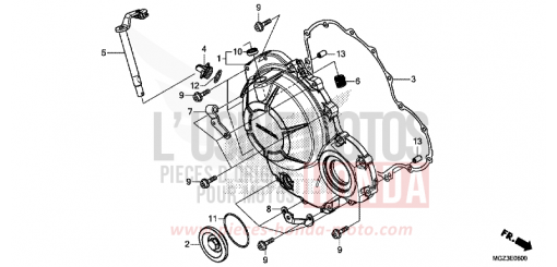 PANNEAU CARTER-MOTEUR D. CBR500RAD de 2013